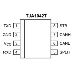 TJA1042T 45mA SMD Yüksek Hızlı CAN Bus İletişim Entegresi SOIC8 - Thumbnail