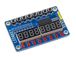 TTM1638 Module Switch Screen AVR Arduino 8-Bit Digital LED Card - Thumbnail
