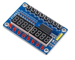 TTM1638 Module Switch Screen AVR Arduino 8-Bit Digital LED Card - Thumbnail