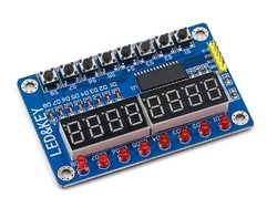 TM1638 Modülü Anahtar Ekran AVR Arduino 8-Bit Dijital LED Kartı - Thumbnail