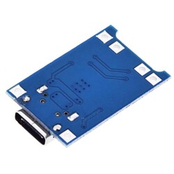 TP4056 18650 Lityum Pil Şarj Modülü USB Tip-C - Thumbnail