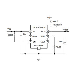 TPS25200DRVR 2.5A SMD Voltage Control Integration SON6 - Thumbnail