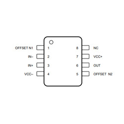 UA741CP 5mV OpAmp Integration - DIP8 - Thumbnail