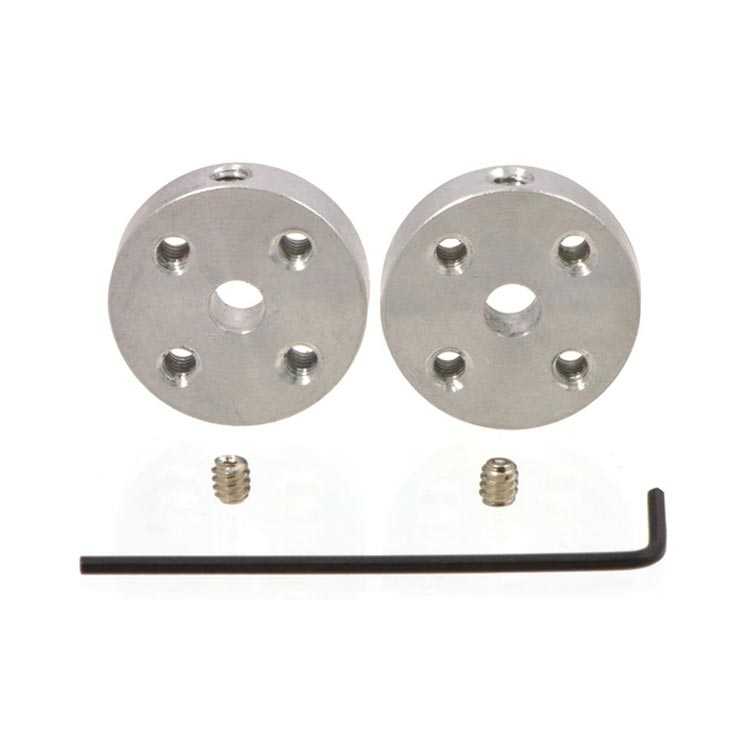  Dc Motor Üniversal Alüminyum Bağlantı Aparatı Kaplin - 4mm - M3 Delikli (2 Adet)