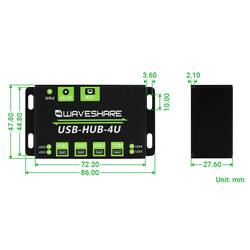 USB Çoklayıcı Hub 4 x USB 2.0 - Thumbnail