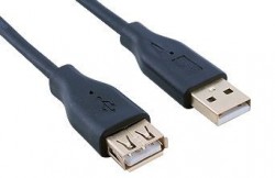 USB Erkek - Dişi Kablo 1.5 Metre - Siyah