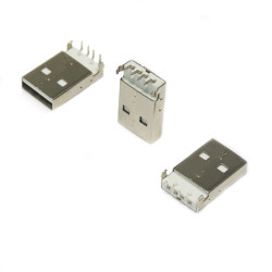 MS 045 USB 2.0 A 90C Erkek Soket - Thumbnail