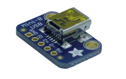 USB Mini-B Breakout Kartı - Çevirici - Thumbnail