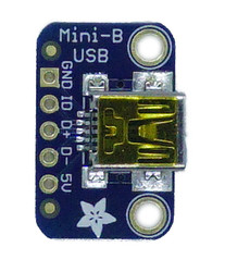 USB Mini-B Breakout Card - Converter - Thumbnail