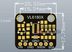 VL6180 Optik Sensör Modülü - Arduino Uyumlu - Thumbnail