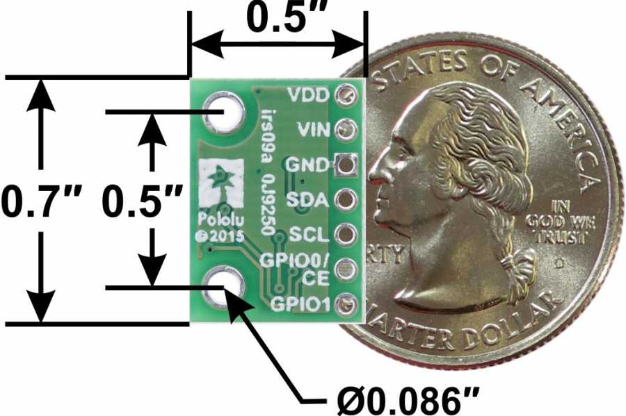 VL6180X Distance Sensor with Voltage Regulator Sensor Module