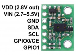 VL6180X Distance Sensor with Voltage Regulator Sensor Module - Thumbnail
