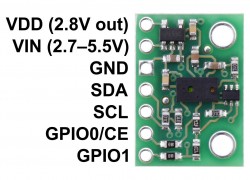 VL6180X Gerilim Regülatörlü Mesafe Algılayıcı Sensör Modülü - Thumbnail