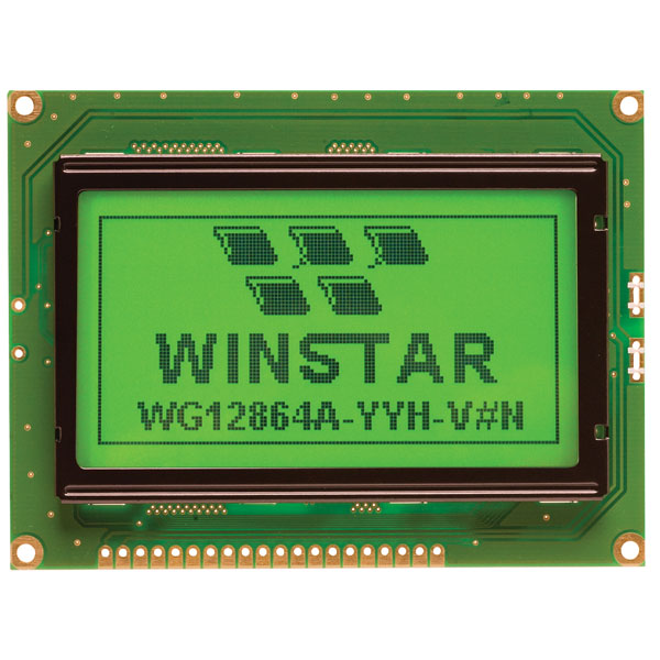 128x64 Grafik Lcd Ekran Yeşil - WG12864A-YYH-V#N