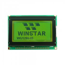 128x64 Graphic Lcd Display Green - WG12864B-YYH-V # N