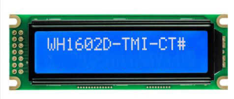 2x16 Lcd Display Blue - WH1602D-TMI-CT