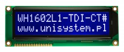 2x16 Large Blue Character Lcd Display - WH1602L1-TMI-CT