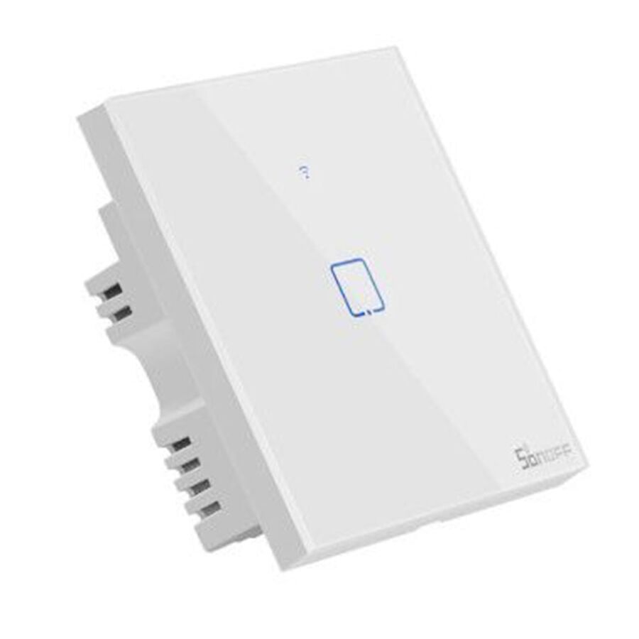 Sonoff T0EU1C 1 Kanallı WiFi / Duvar Tipi RF Akıllı Dokunmatik Işık Anahtarı