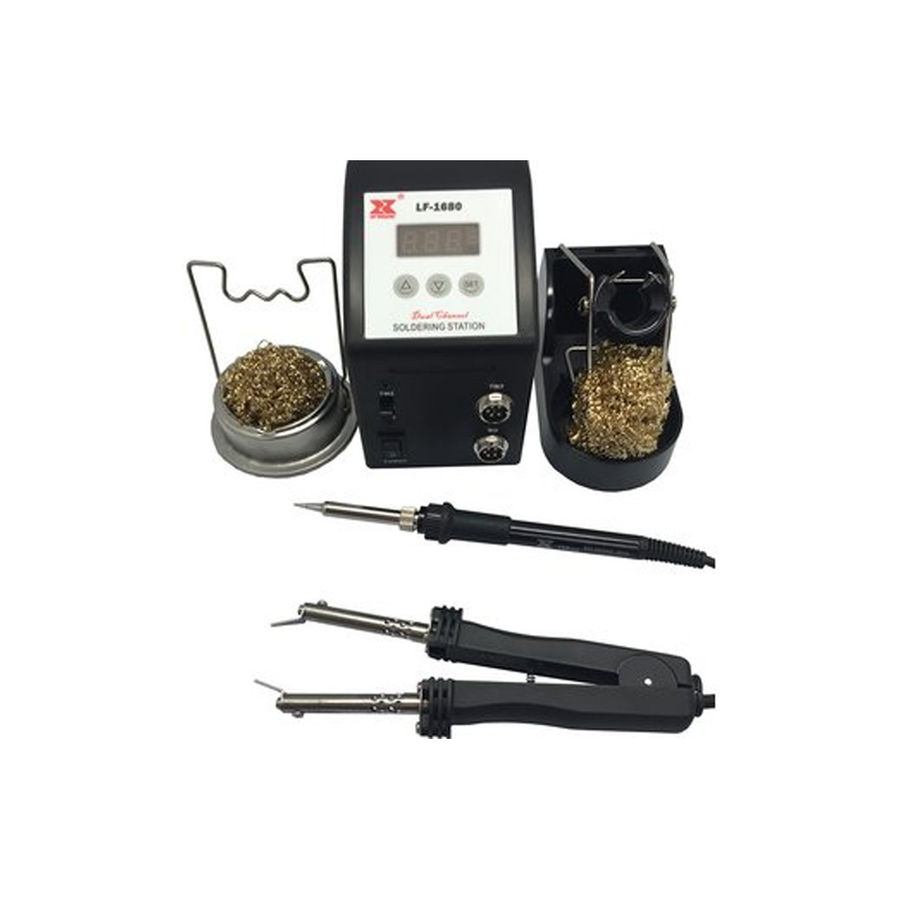  Xytronic - Lf-1680 Dijital İstasyonlu Havya + Çift Uçlu Cımbız Smd Sökme Havyası