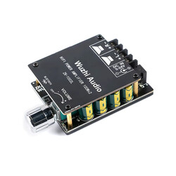 ZK-1002L 100WX2 Mini Bluetooth 5.0 Wireless Stereo Amplifier - Thumbnail