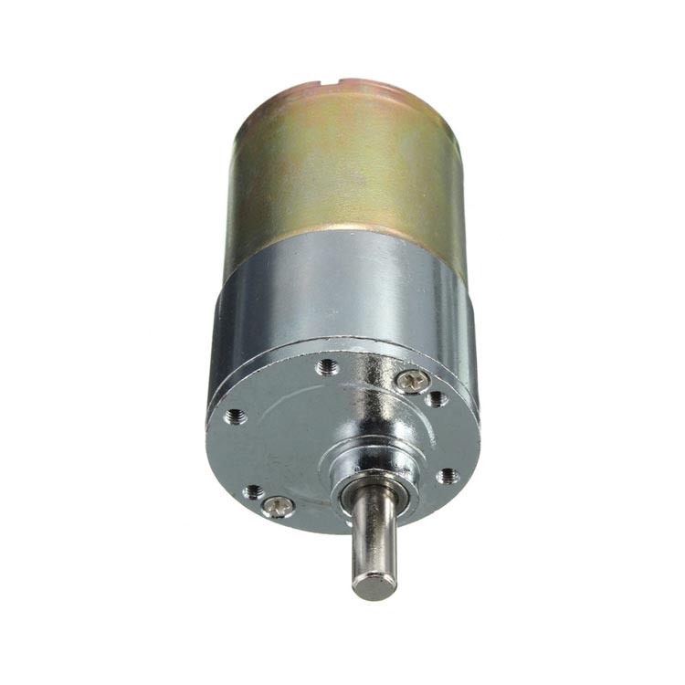 Moteur Réducteur DC ZGA37RG 12V/24V - Vitesses De 5 à 1000 Tr/min, Arbre 6x14mm, Pour Projets DIY Et Robotique